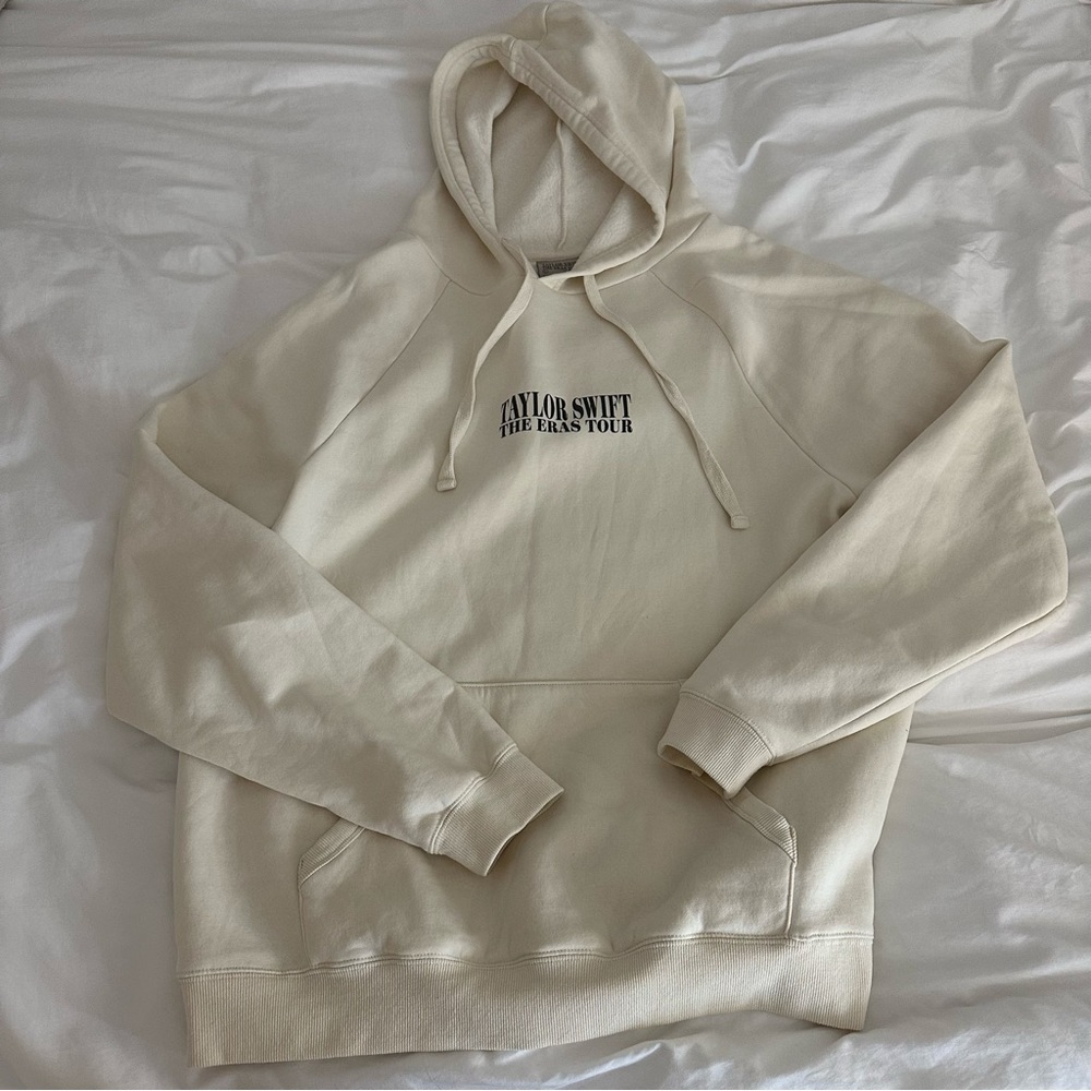 Taylor Swift Eras Tour Beige Hoodie Oversized